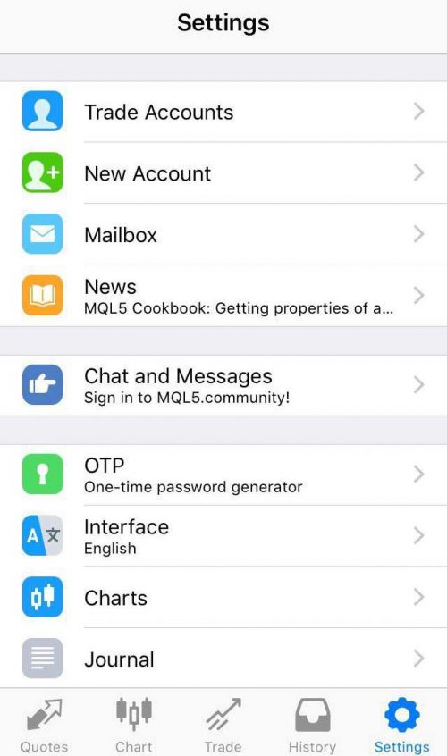 install MetaTrader 5 on ios